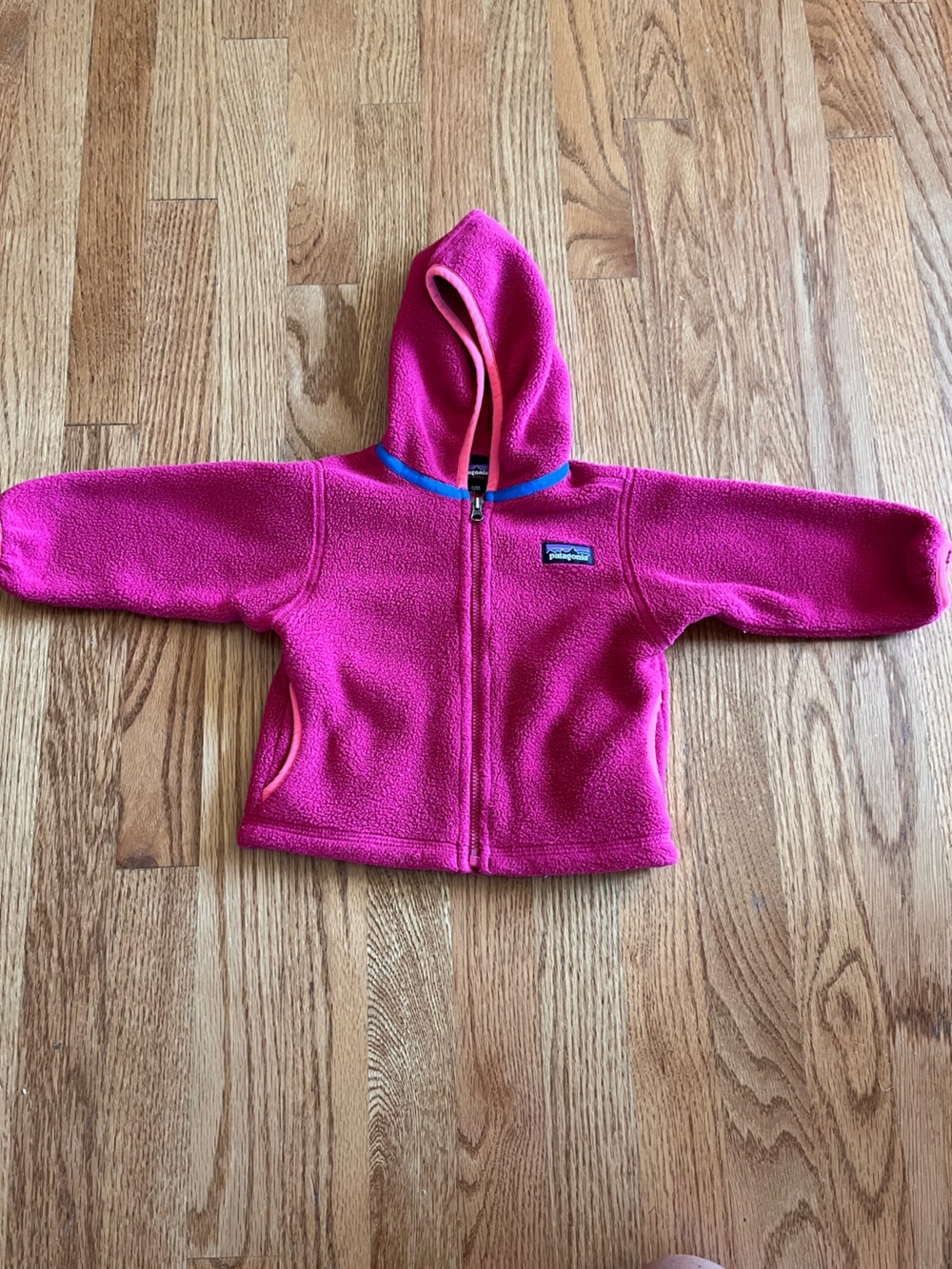Patagonia Baby Synchilla Hooded Jacket Pink Size 6-12 month